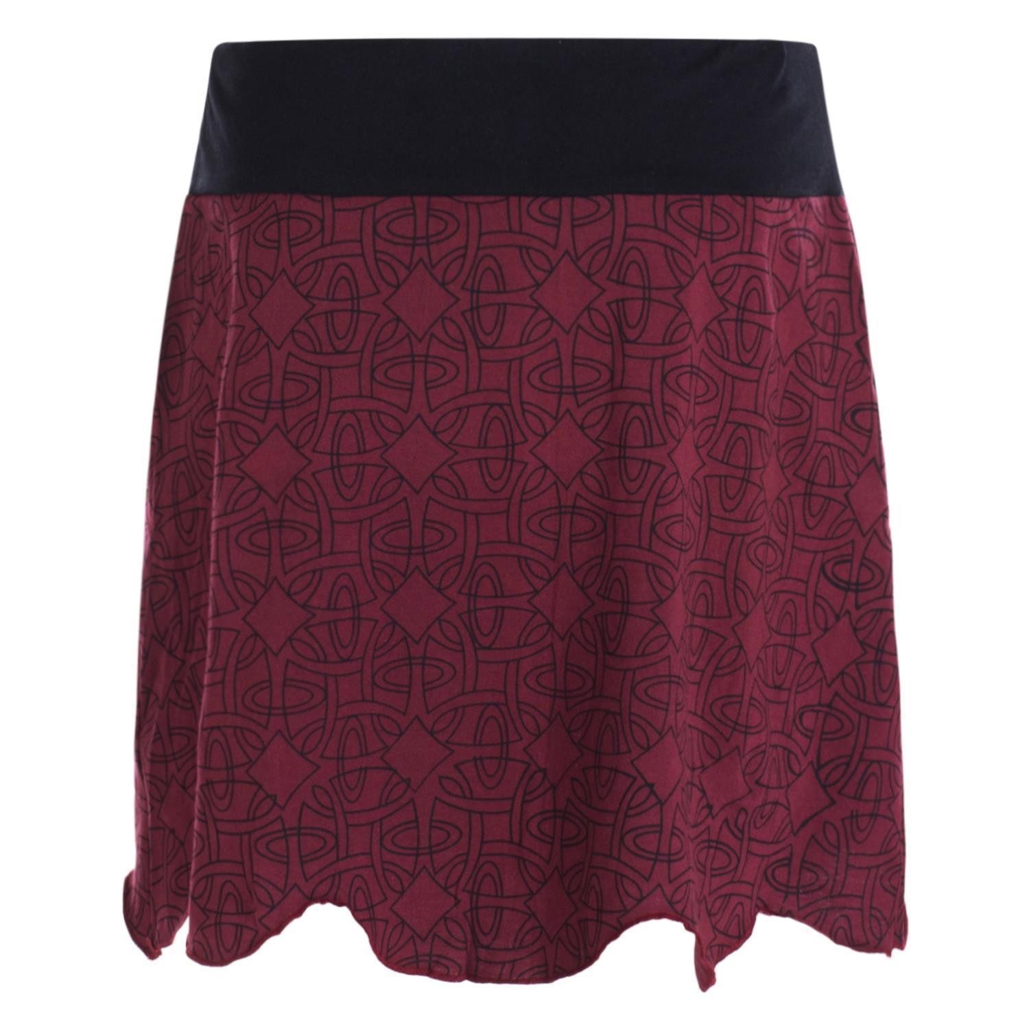 Vishes Minirock Damen Mini-Rock Baumwolle geometrisch günstig online kaufen