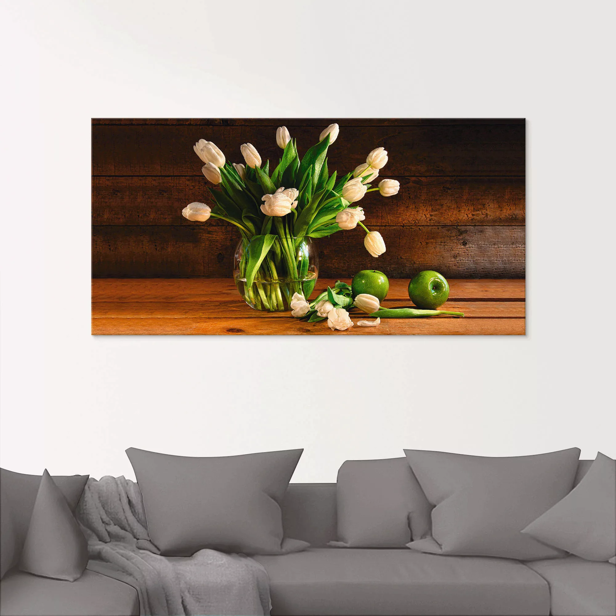 Artland Glasbild "Tulpen in Glasvase", Blumen, (1 St.), in verschiedenen Gr günstig online kaufen