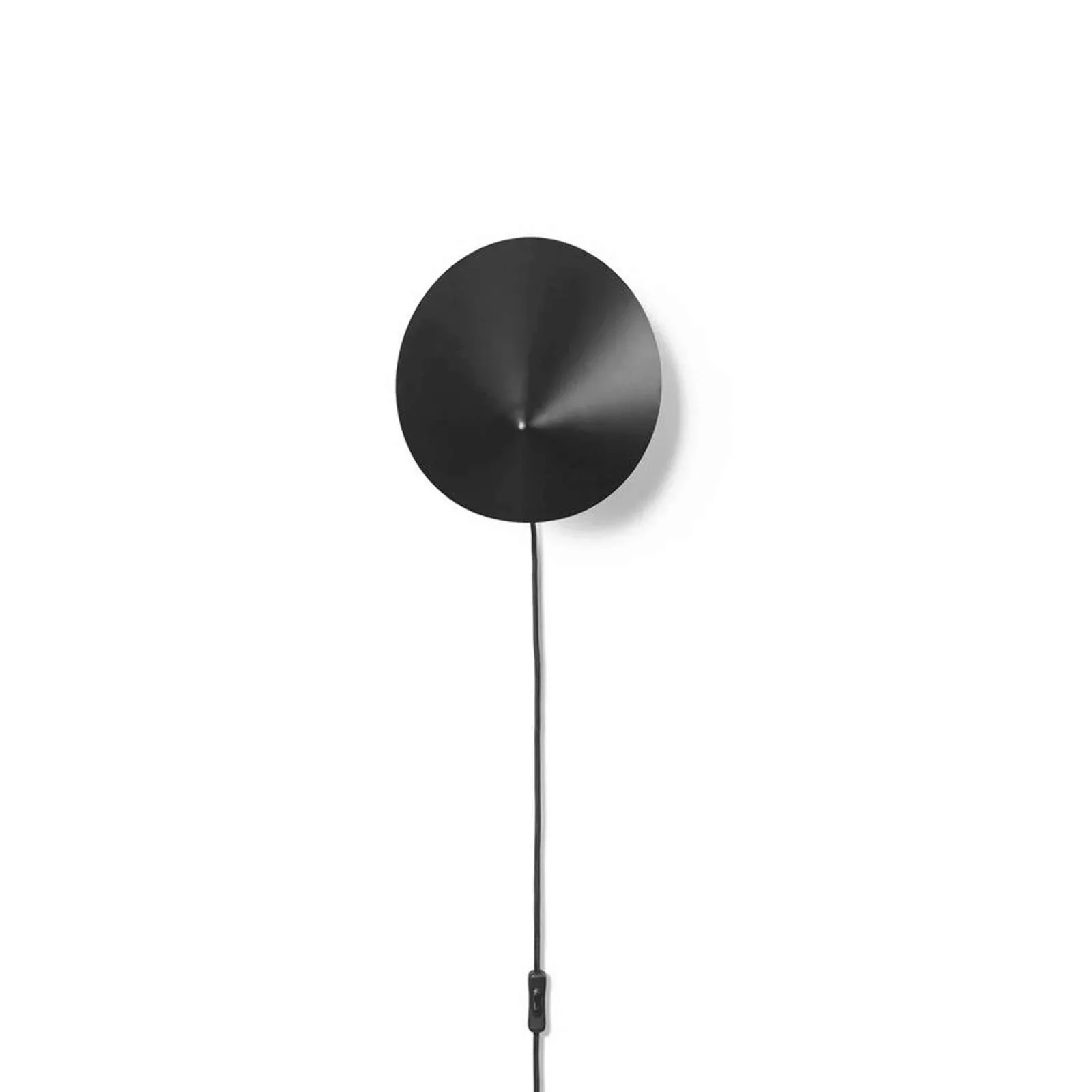 ferm LIVING Wandleuchte Arum Sconce, schwarz, 29 cm, Stecker günstig online kaufen