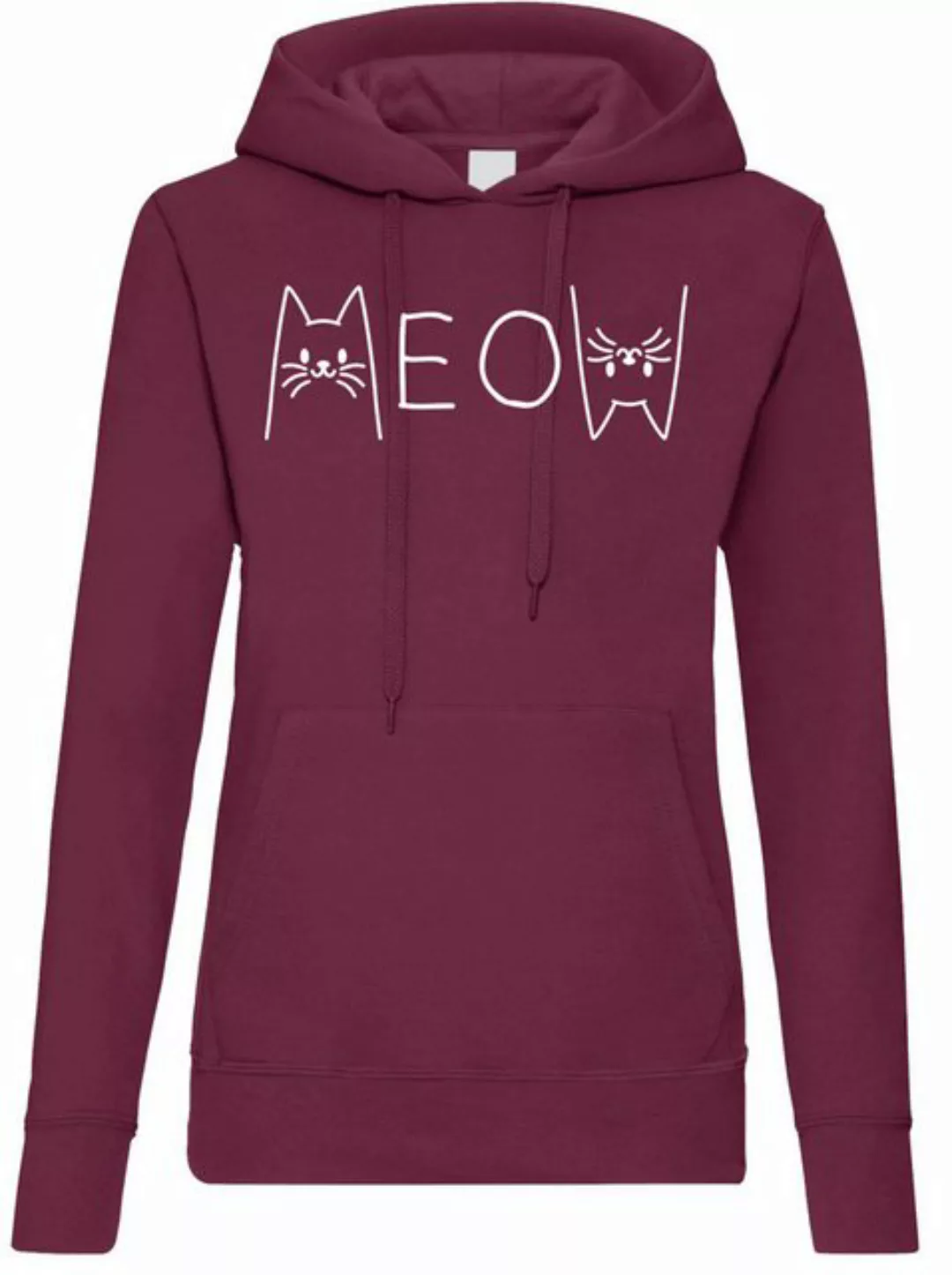 Youth Designz Kapuzenpullover MEOW Damen Hoodie Pullover mit modischem Fron günstig online kaufen