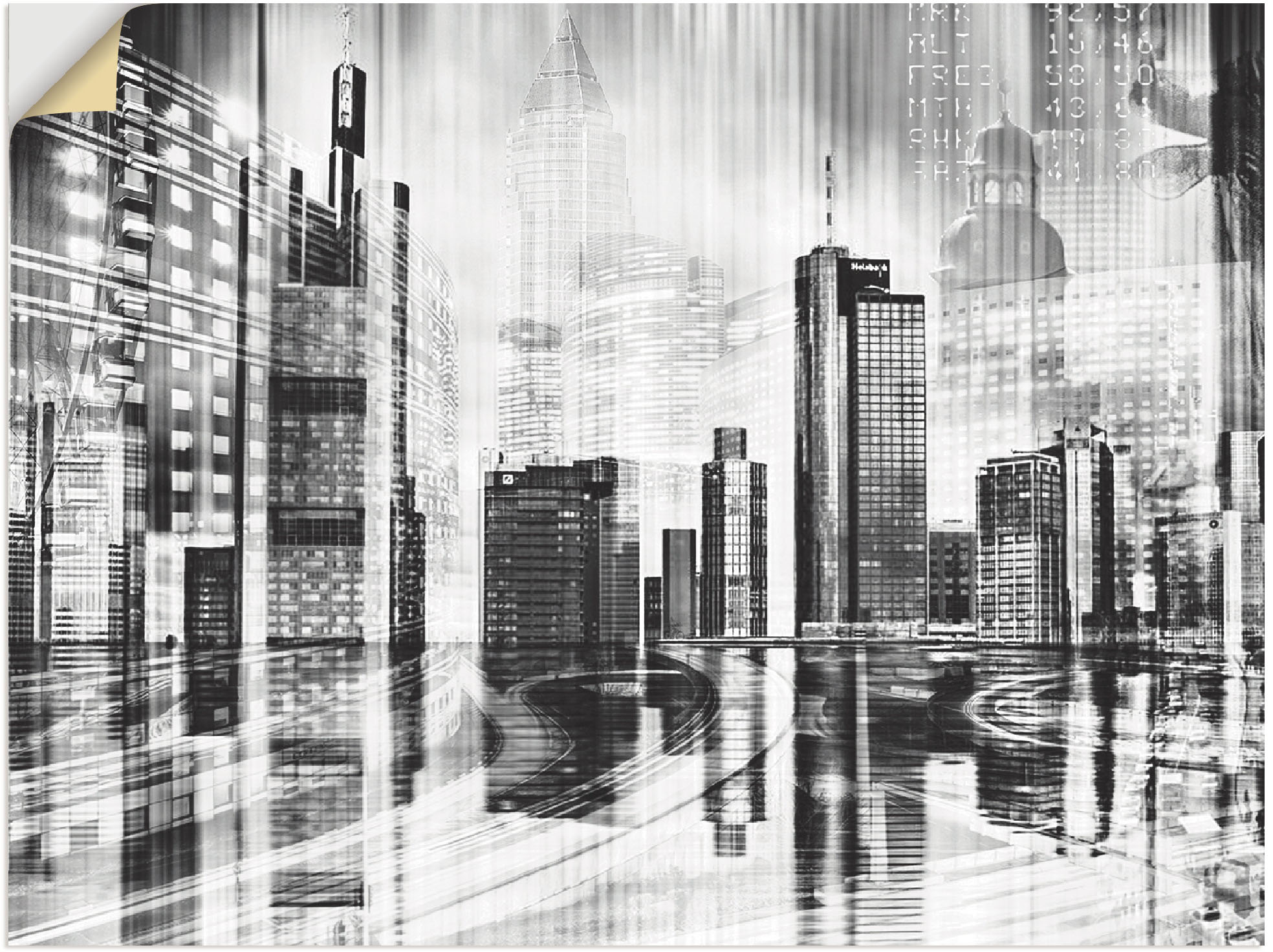 Artland Wandbild "Frankfurt Skyline Collage 01", Deutschland, (1 St.), als günstig online kaufen