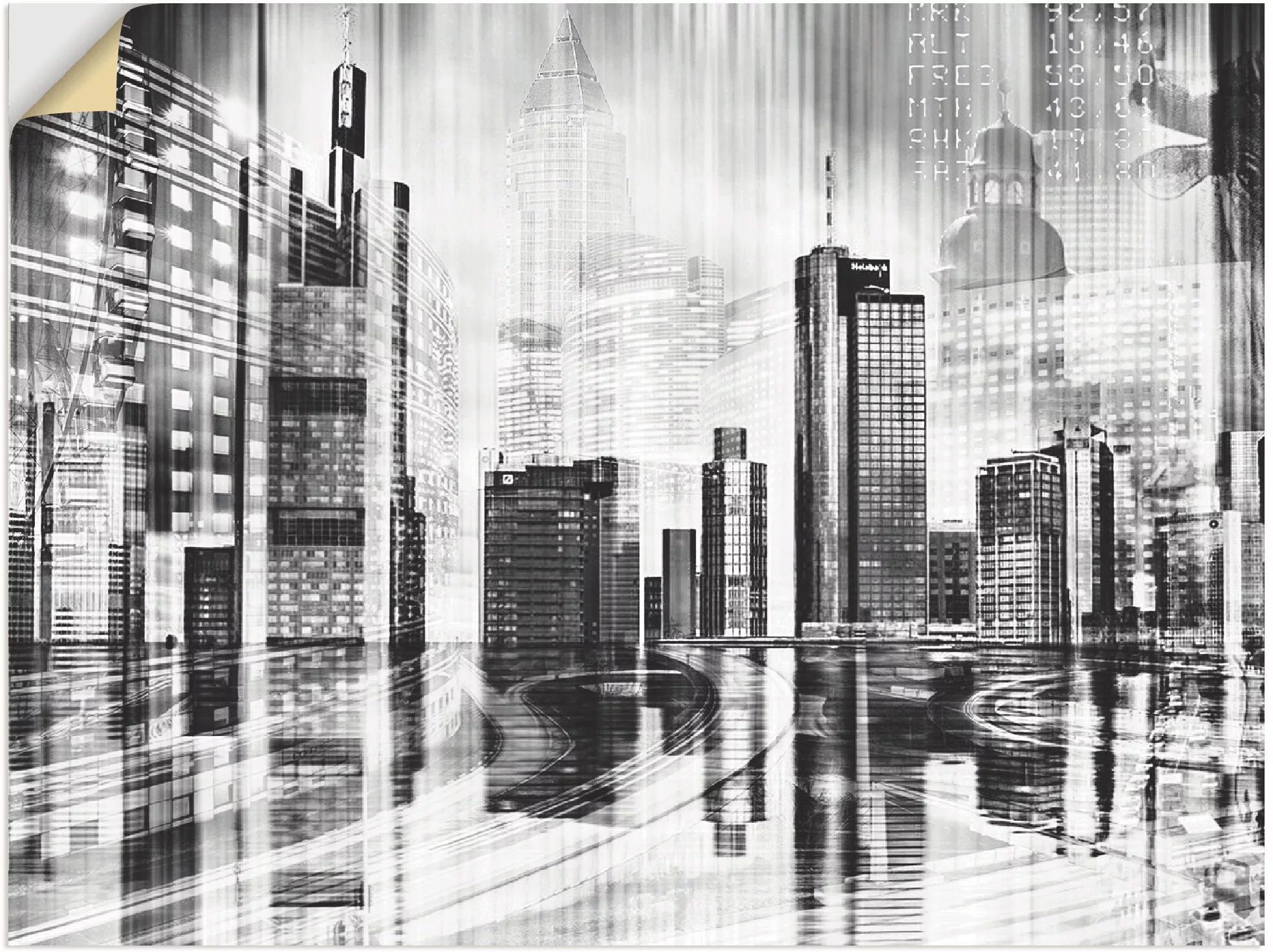 Artland Wandbild »Frankfurt Skyline Collage 01«, Deutschland, (1 St.), als günstig online kaufen