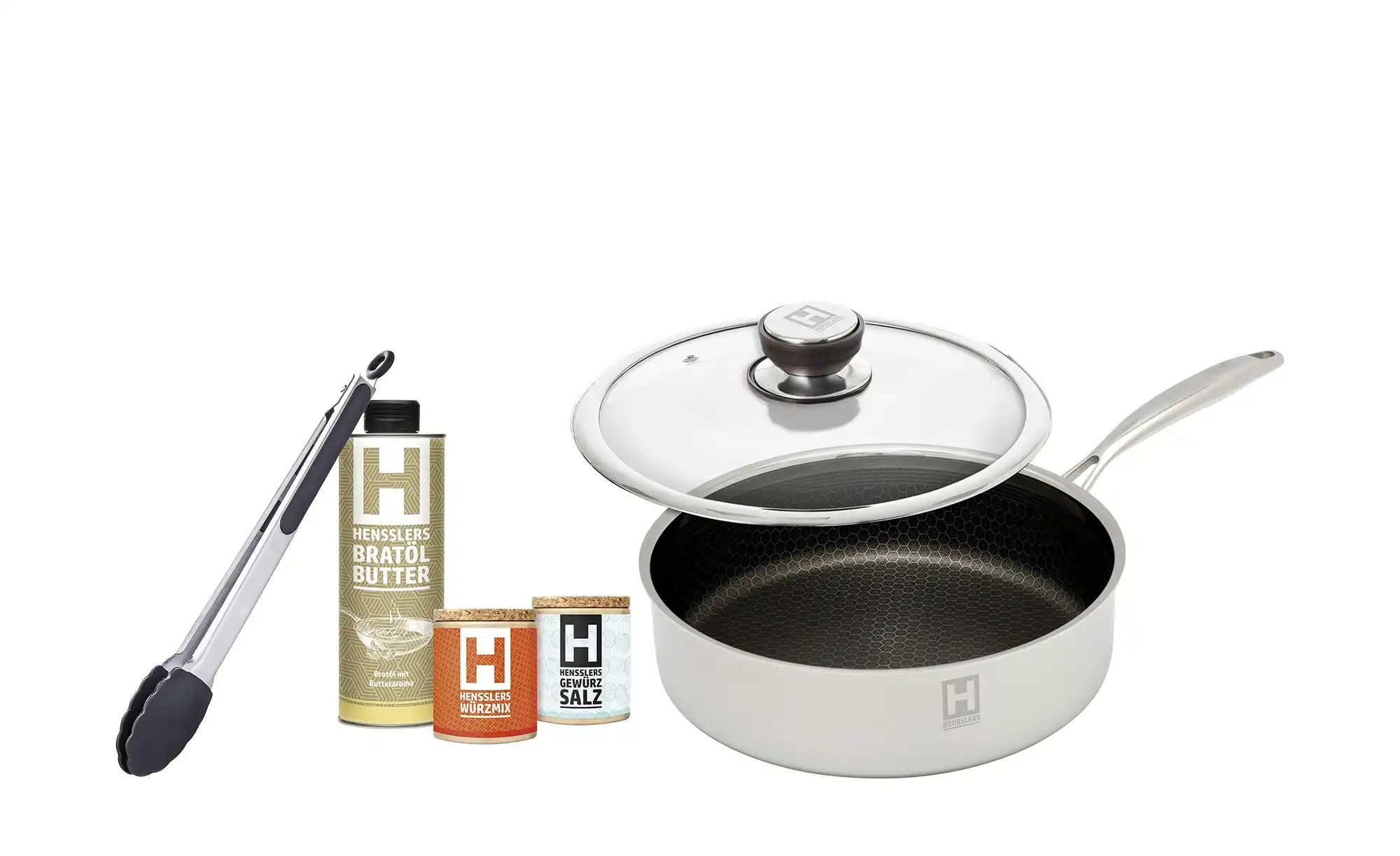 Hensslers Kochbox Special   ¦ silber ¦ Edelstahl,Aluminium Ø: 26 Töpfe & Pf günstig online kaufen