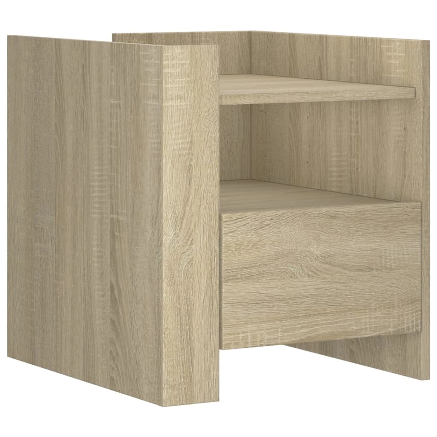 vidaXL Nachttisch Sonoma-Eiche 45x50x50 cm Holzwerkstoff Modell 4 günstig online kaufen