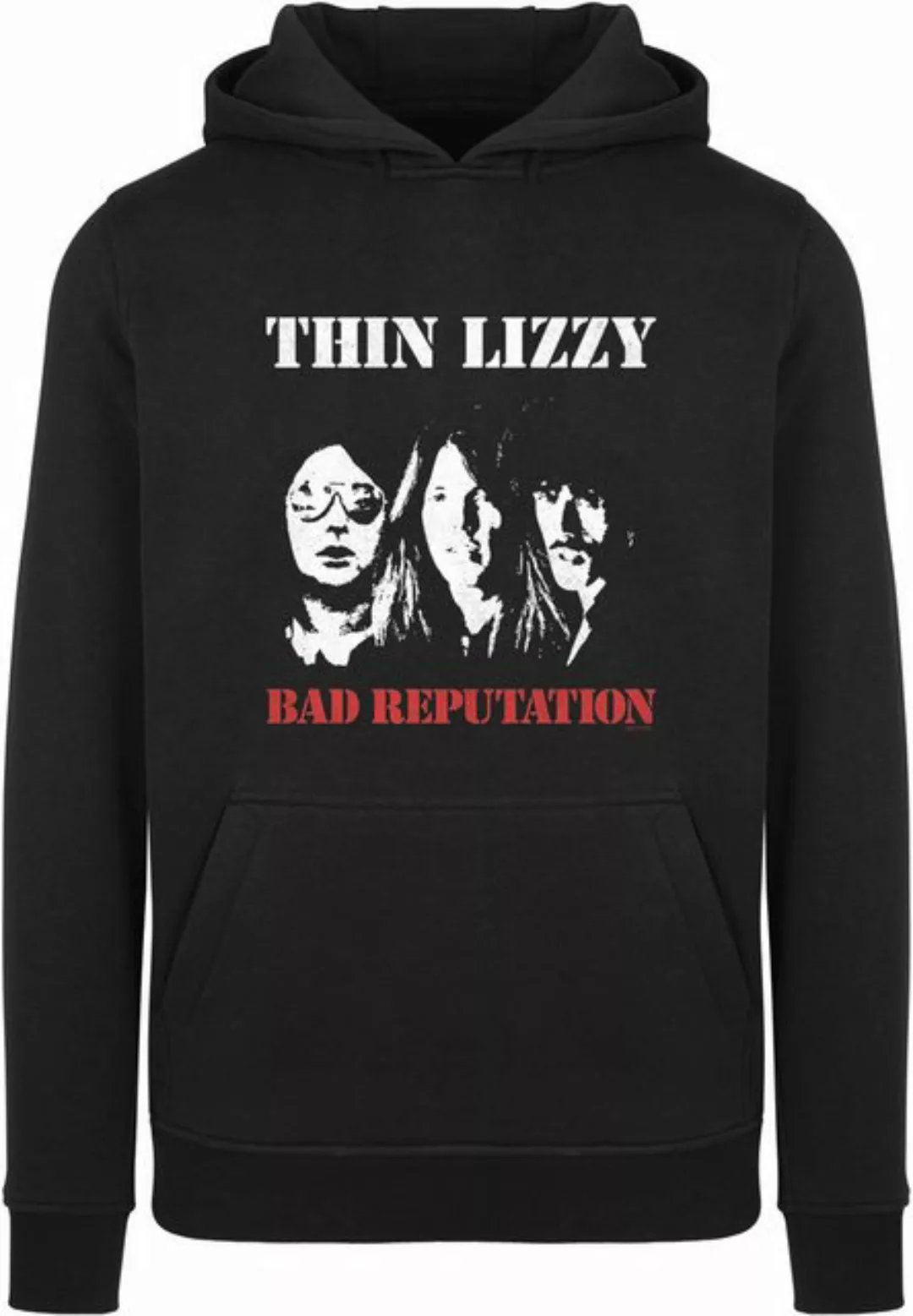 Merchcode Kapuzensweatshirt Merchcode Herren Thin Lizzy - TL Bad Reputation günstig online kaufen