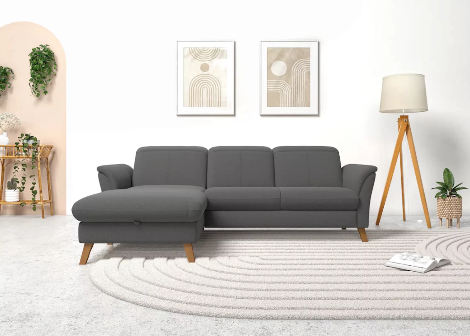 sit&more Ecksofa »Romero L-Form«, wahlweise mit oder ohne Relax-Funktion, B günstig online kaufen