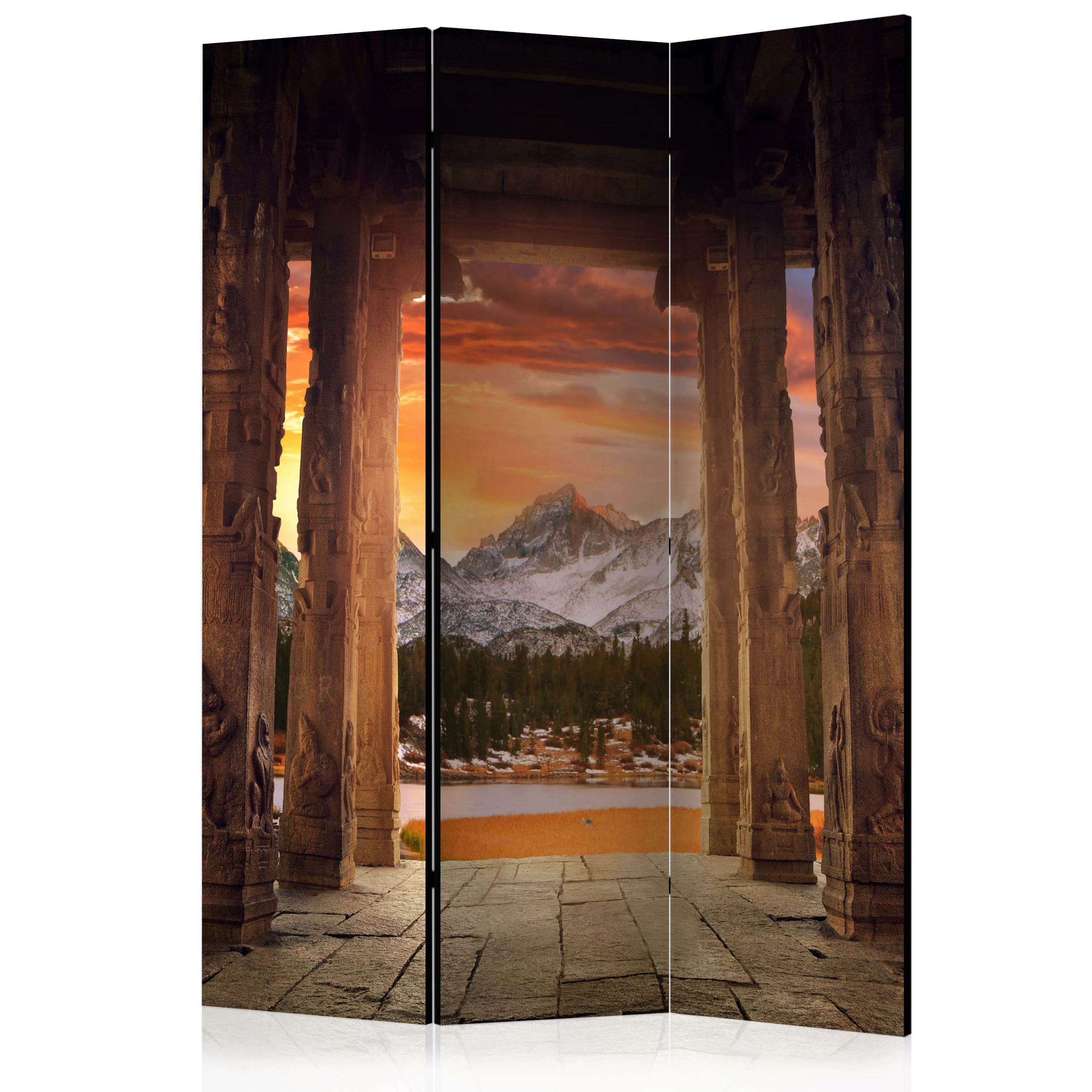 3-teiliges Paravent - Trail Of Rocky Temples [room Dividers] günstig online kaufen