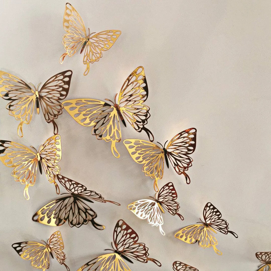 XDeer 3D-Wandtattoo 36 Stück 3D Schmetterling günstig online kaufen
