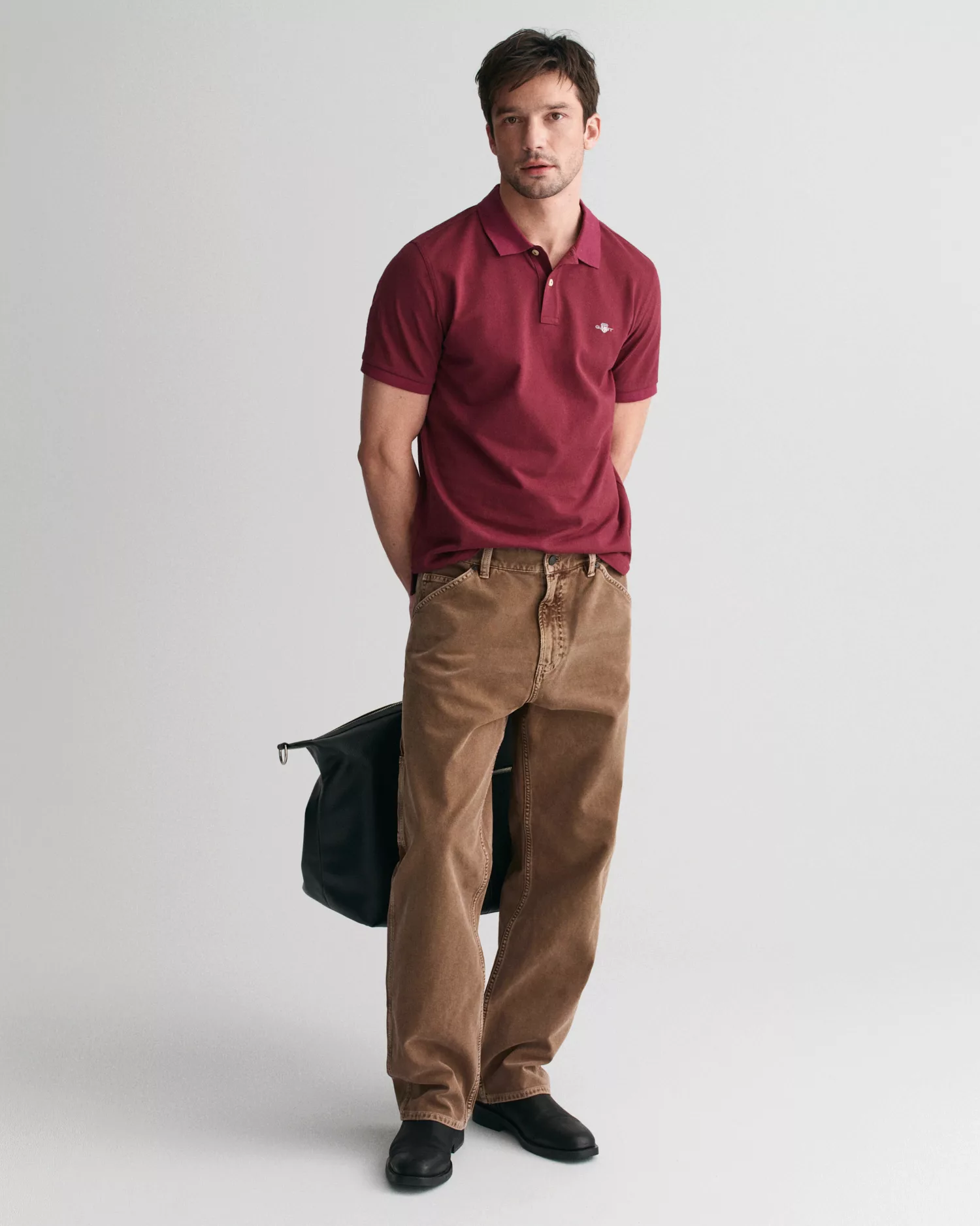 Gant Poloshirt "REG SHIELD SS PIQUE POLO", mit Logo und Flachstrickkragen 1 günstig online kaufen