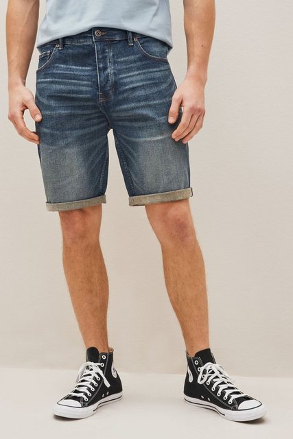 Next Jeansshorts Straight Fit Jeansshorts mit Stretch (1-tlg) günstig online kaufen