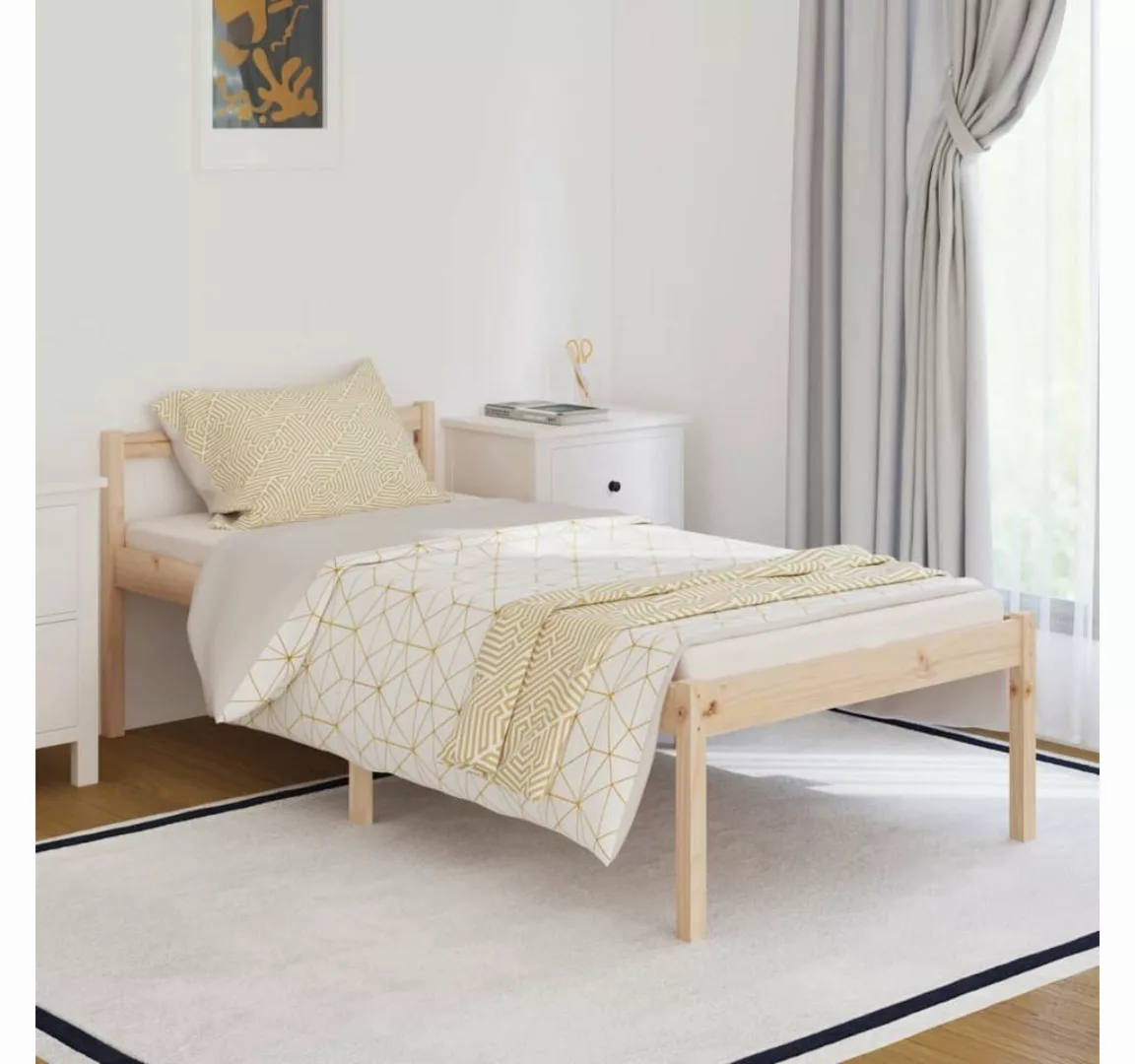 furnicato Bett Seniorenbett 90x190 cm Massivholz Kiefer günstig online kaufen