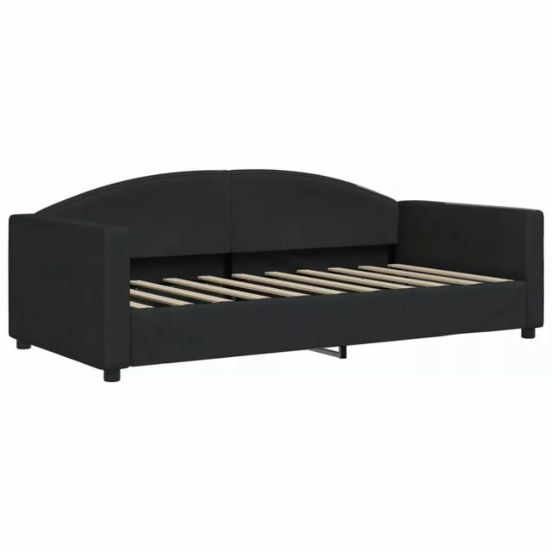 vidaXL Gästebett Tagesbett Schwarz 90x190 cm Stoff Gästebett Gästecouch Gäs günstig online kaufen