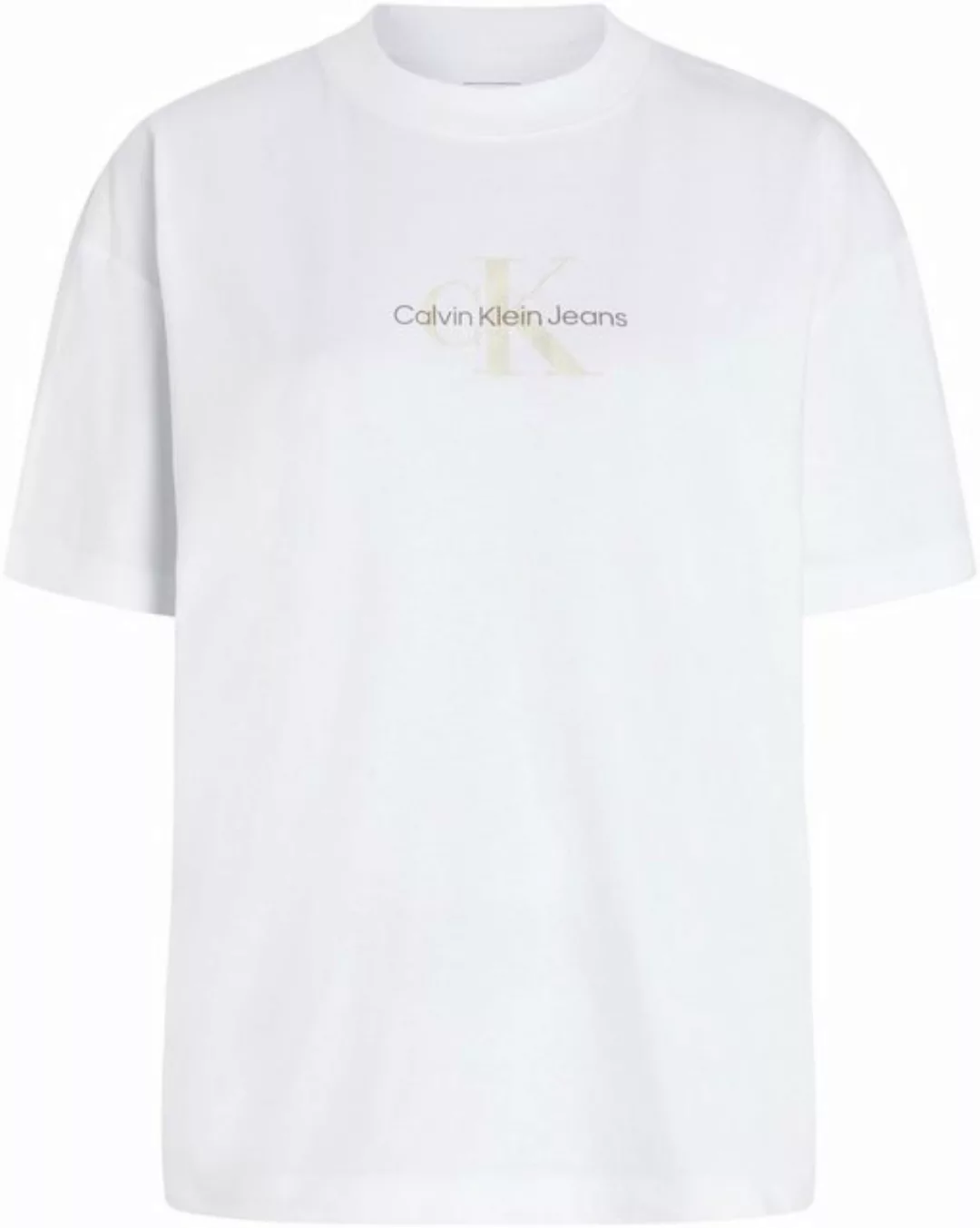 Calvin Klein Jeans T-Shirt TEXTURED MONOLOGO BOYFRIEND TEE mit Logodruck günstig online kaufen