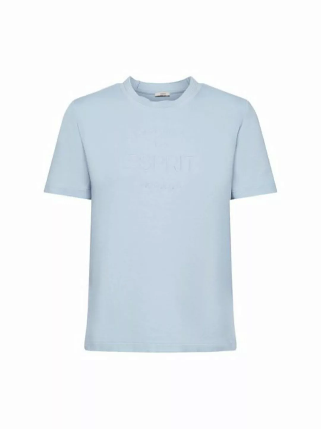 Esprit T-Shirt T-Shirt mit Logostickerei, Bio-Baumwolle (1-tlg) günstig online kaufen