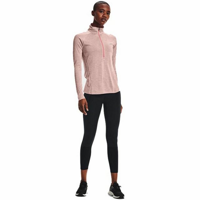 Under Armour® T-Shirt Damen Kurzarm-T-Shirt Under Armour Tech 1/2 Zip Rosa günstig online kaufen