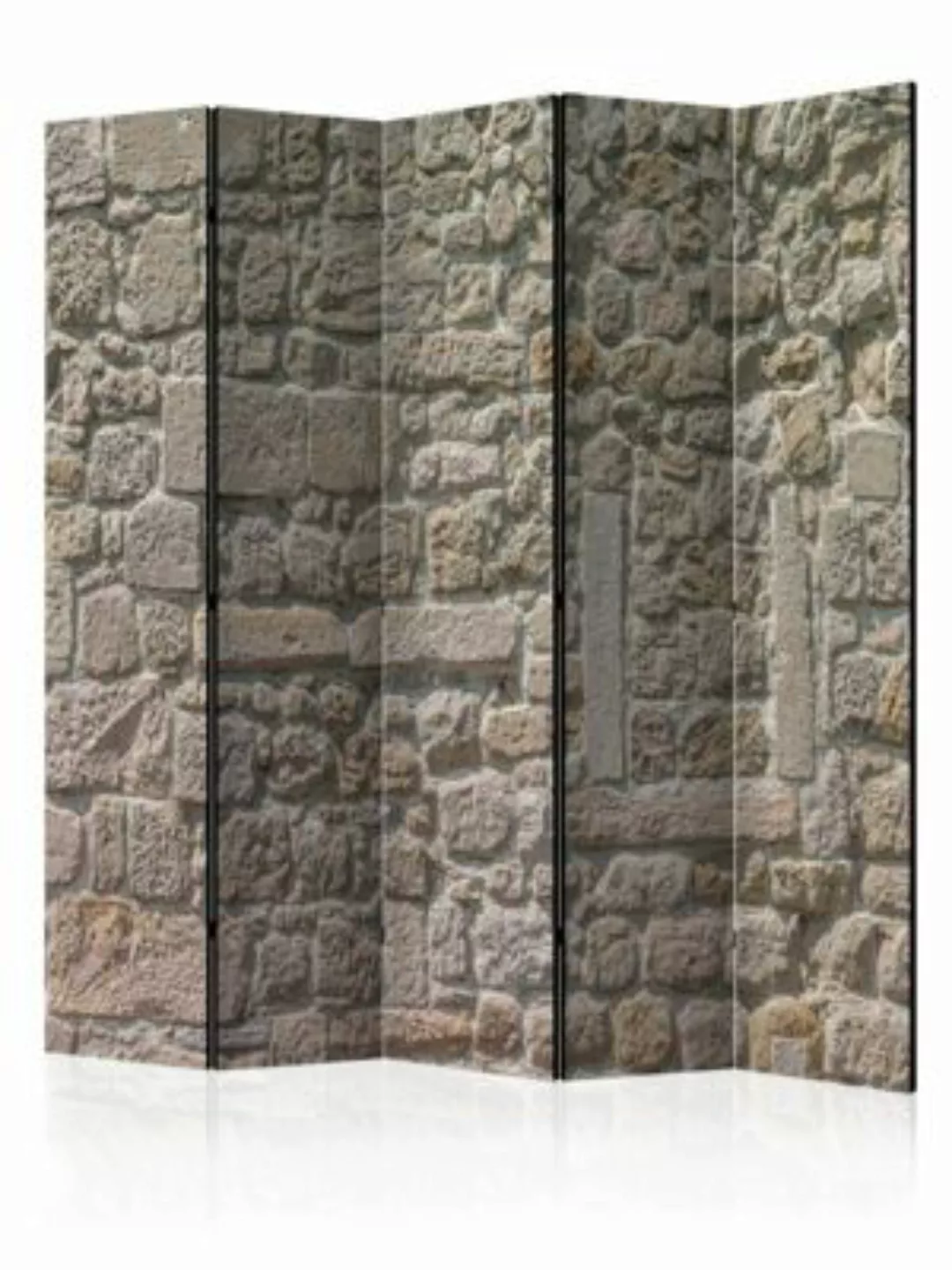 artgeist Paravent Stone Temple II [Room Dividers] braun-kombi Gr. 225 x 172 günstig online kaufen