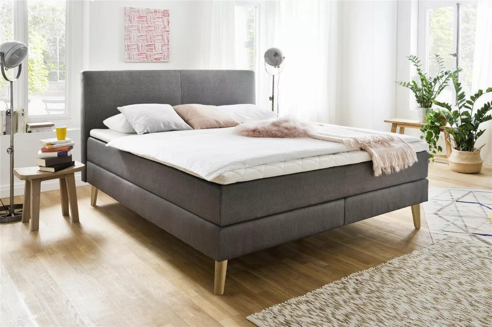 möbelando Boxspringbett Greta, 183 x 114 x 213 cm (B/H/T) günstig online kaufen