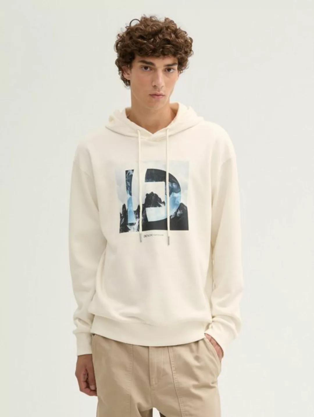 TOM TAILOR Denim Sweatshirt Hoodie mit Print günstig online kaufen