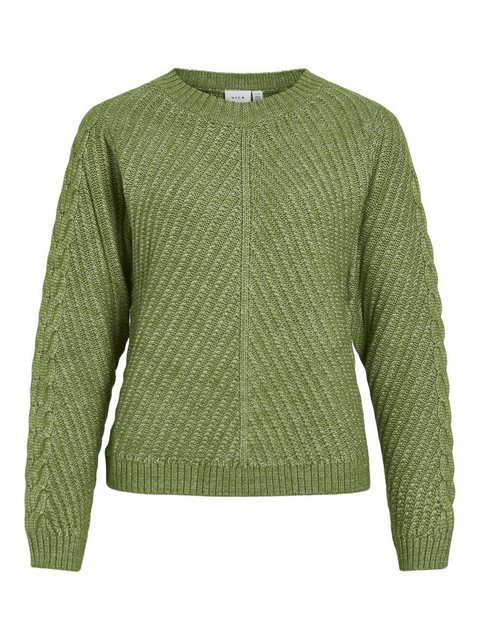 Vila Strickpullover VIERIN L/S O-NECK CABLE KNIT TOP/BF günstig online kaufen