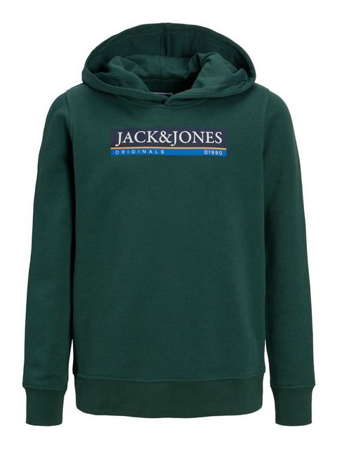 Jack & Jones Hoodie Kapuzen Hoodie mit Logo Print JORCODYY 5695 in Grün günstig online kaufen