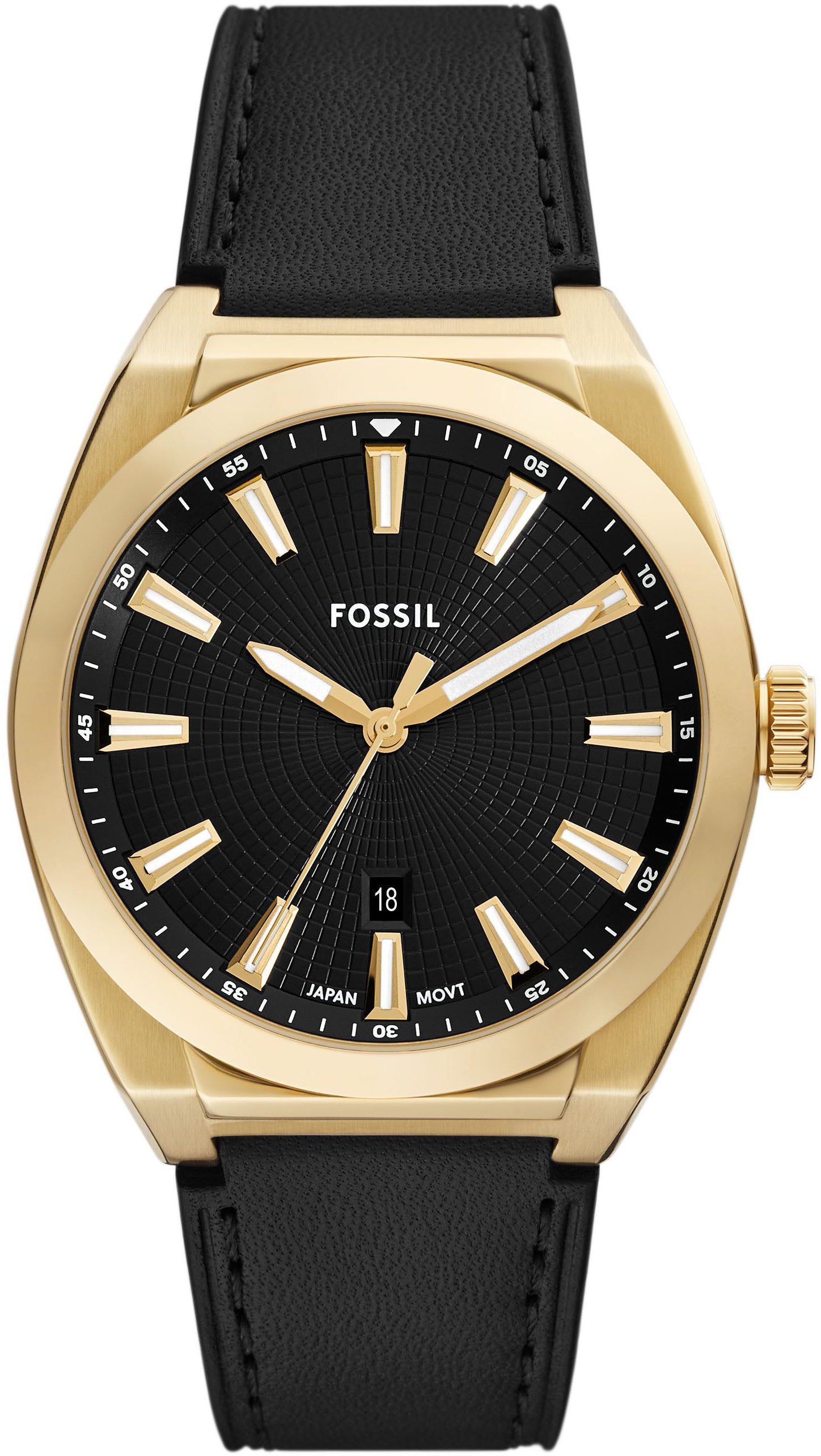 Fossil Quarzuhr EVERETT FS6089, Armbanduhr, Herrenuhr, günstig online kaufen