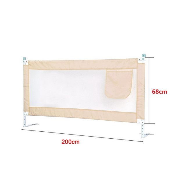 Youyijia Bettgestell Baby Bettgitter 200x68cm Kinder Bettschutzgitter günstig online kaufen