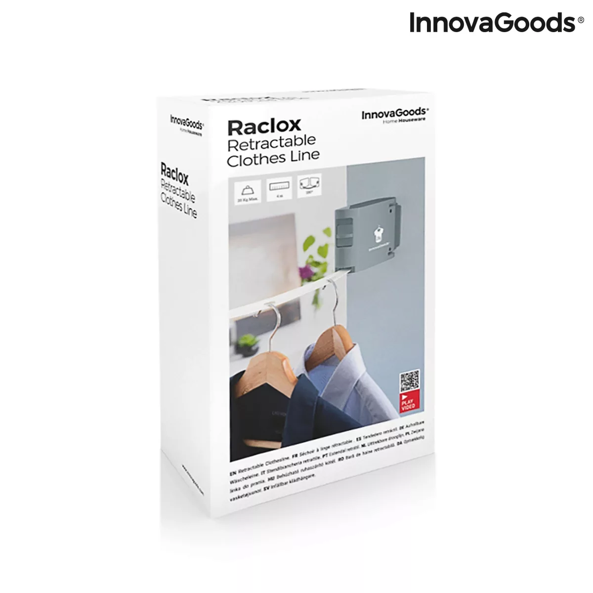 Einziehbare Wäscheleine Raclox Innovagoods günstig online kaufen