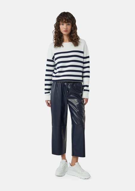 comma casual identity 7/8-Hose Culotte in Leder-Optik mit Elastikbund Teilu günstig online kaufen