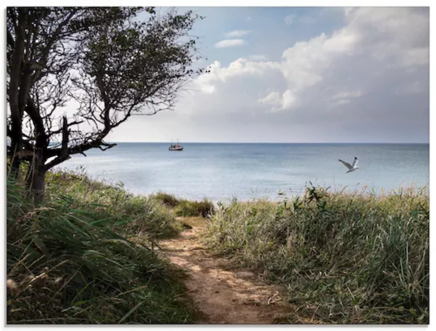 Artland Glasbild "Wege zum Meer....", Gewässer, (1 St.), in verschiedenen G günstig online kaufen