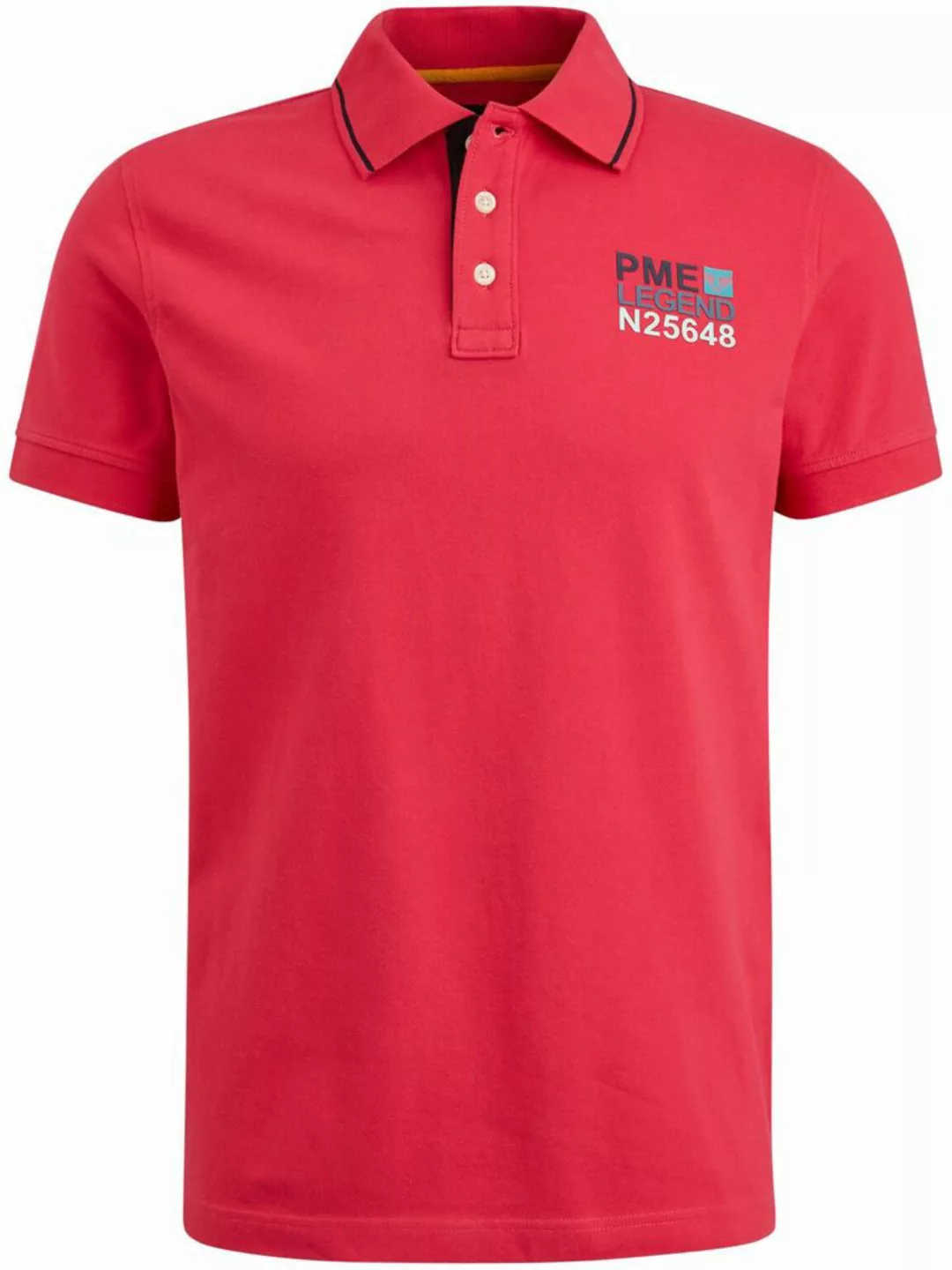 PME Legend Piqué Poloshirt Logo Rosa - Größe L günstig online kaufen