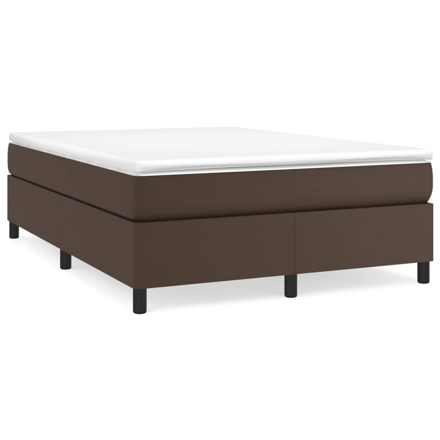 vidaXL Boxspringbett Braun 140x190 cm Kunstleder1465986 günstig online kaufen