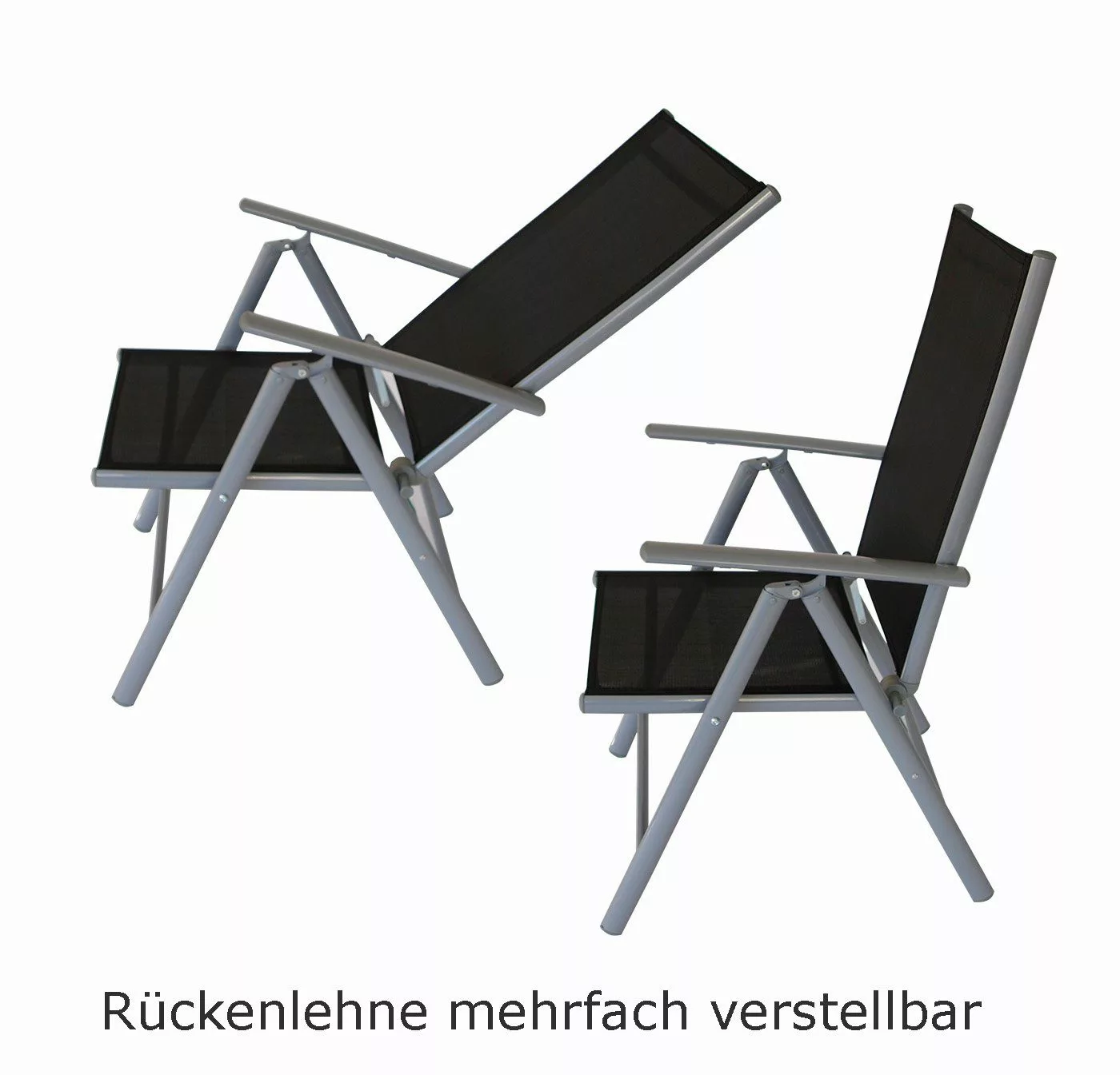 DEGAMO Gartensessel RAVENNA (2-St), Aluminium grau, günstig online kaufen