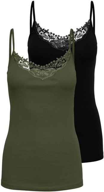 ONLY Spitzentop ONLKIRA LACE SINGLET 2PACK NOOS (2er-Pack) günstig online kaufen