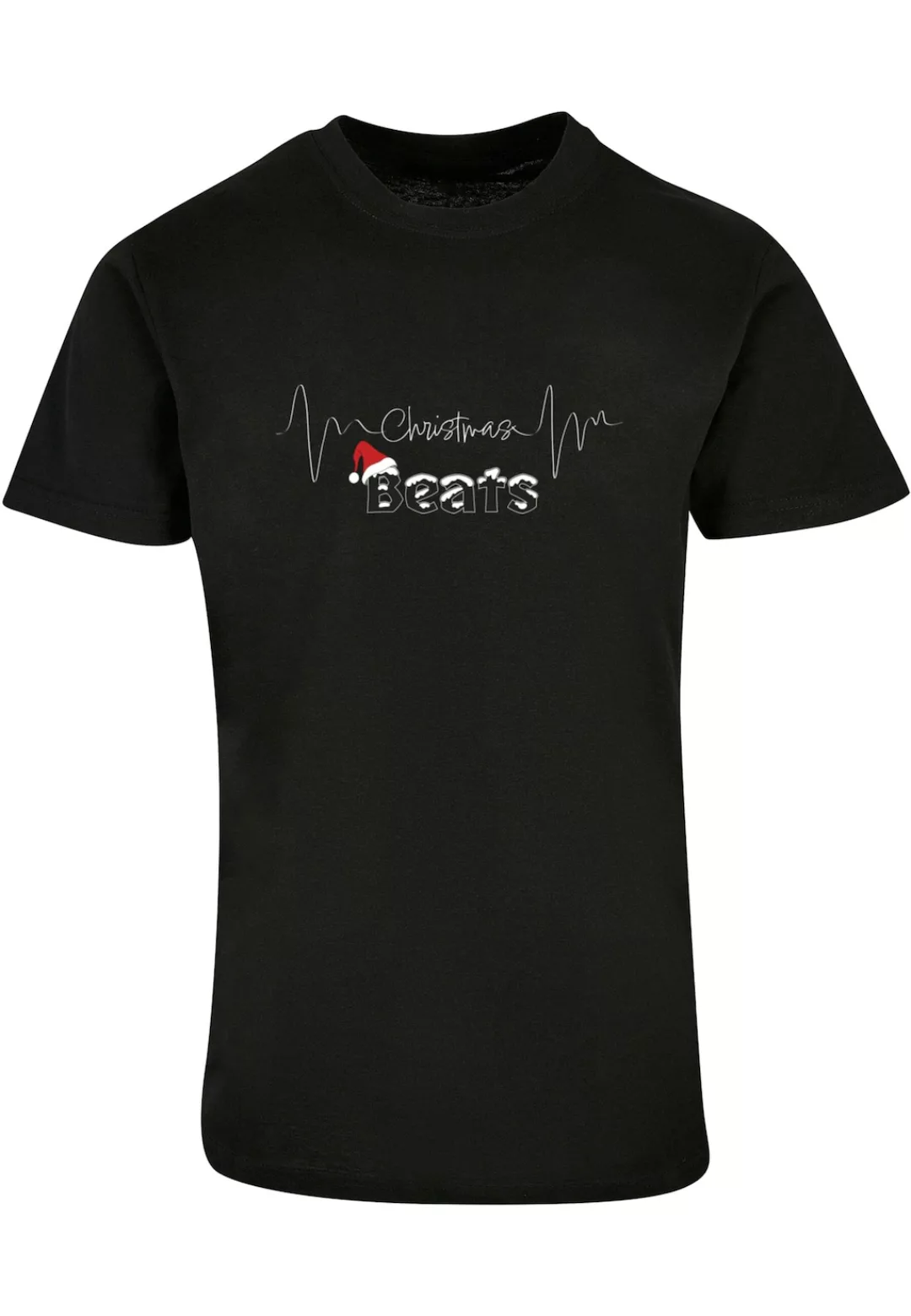 Merchcode T-Shirt "Merchcode Herren Christmas beats Basic Round Neck T-Shir günstig online kaufen