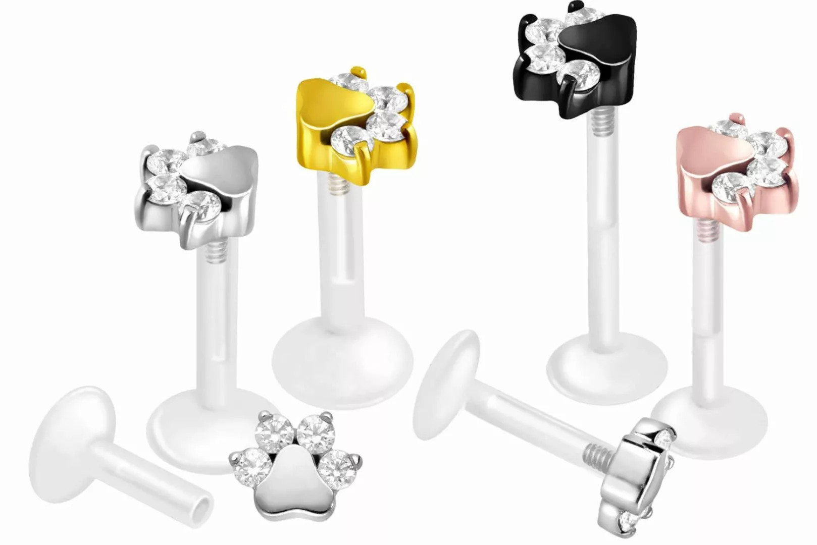 PIERCINGLINE Piercing-Set PTFE Labret mit Innengewinde günstig online kaufen