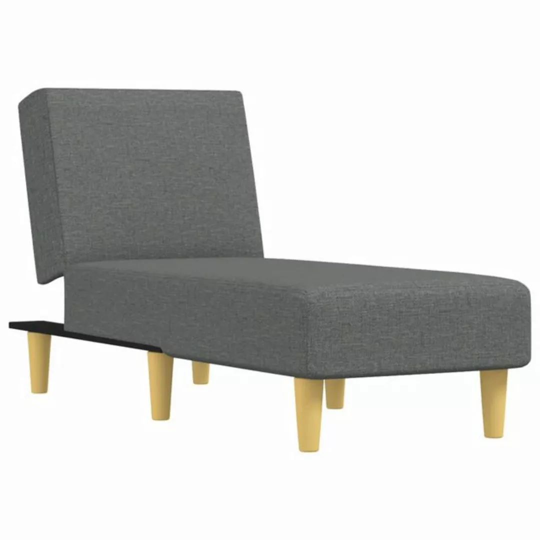 vidaXL Chaiselongue Chaiselongue Schwarz Stoff, 1 Teile günstig online kaufen