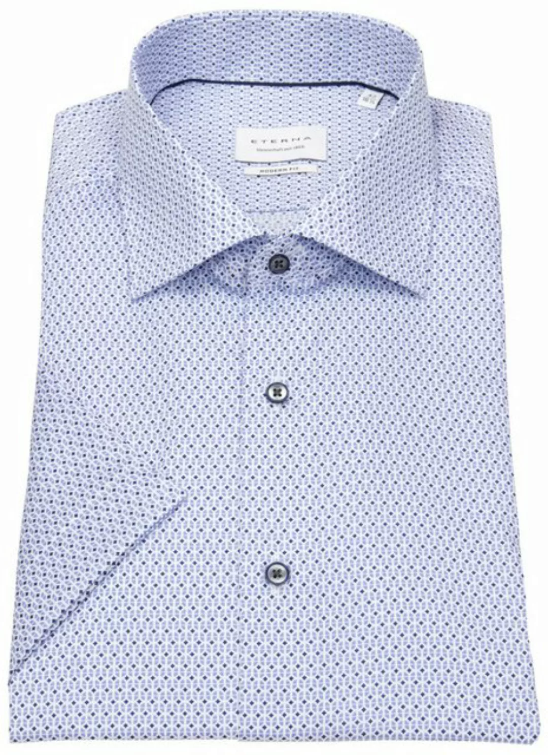 Eterna Blusenshirt Hemd 4163 C18K, mittelblau günstig online kaufen