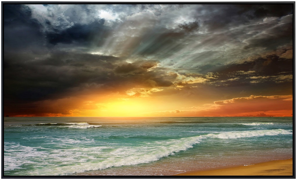 Papermoon Infrarotheizung »Folly Beach Sonnenuntergang«, sehr angenehme Str günstig online kaufen