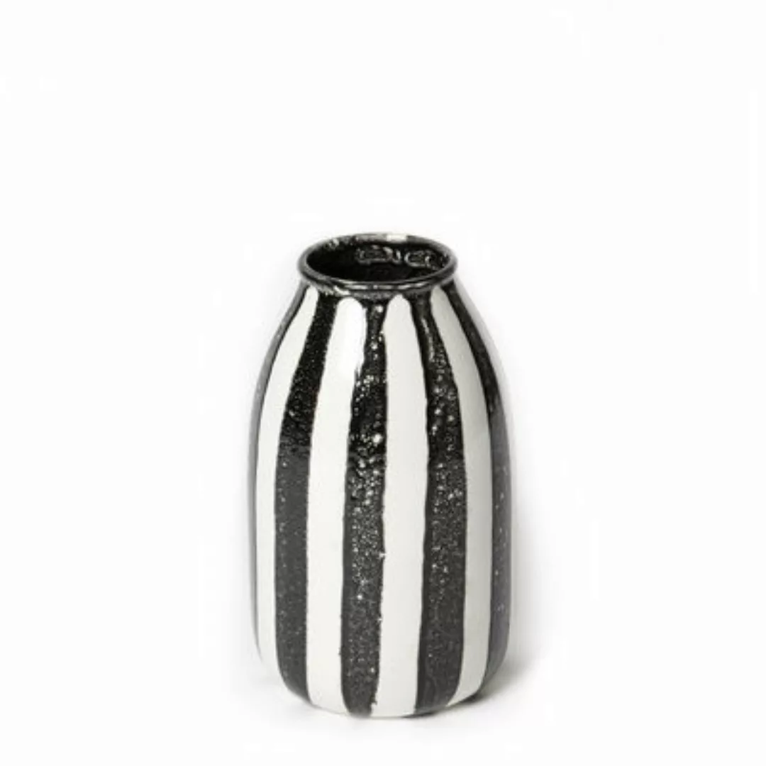 Vase Riviera Medium keramik schwarz / H 24 cm - Maison Sarah Lavoine - Schw günstig online kaufen