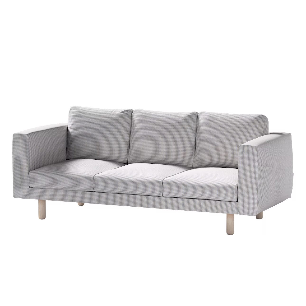 Bezug für Norsborg 3-Sitzer Sofa, beige-blau, Norsborg 3-Sitzer Sofabezug, günstig online kaufen