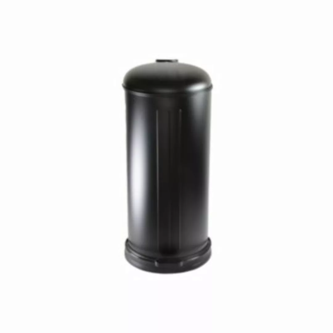 B & S Treteimer aus Metall rund 12 Liter schwarz matt mit Absenkautomatik günstig online kaufen