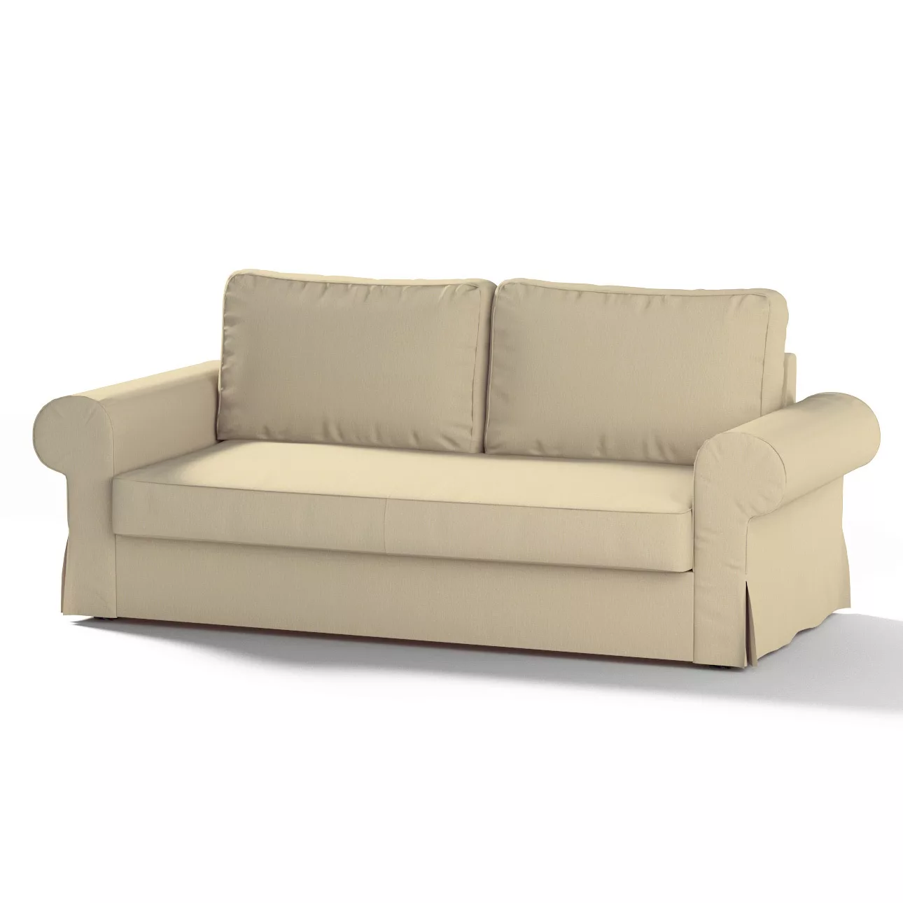 Bezug für Backabro 3-Sitzer Sofa ausklappbar, vanille, Bezug für Backabro 3 günstig online kaufen