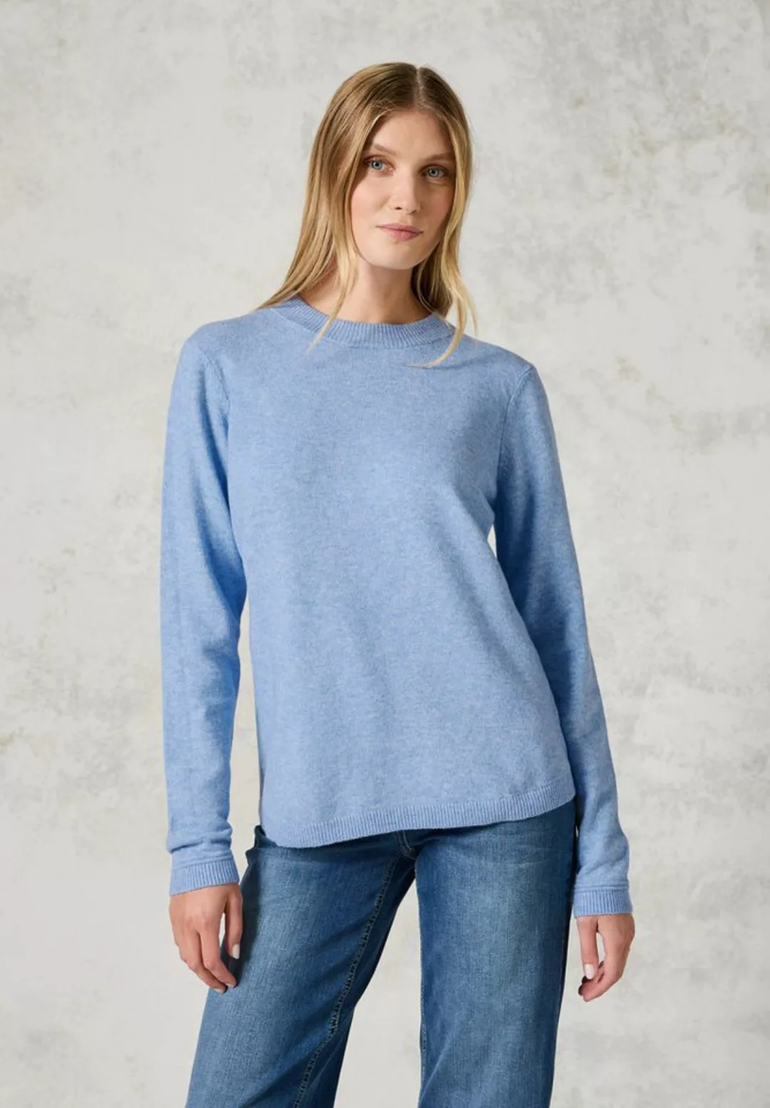 Cecil Strickpullover mit Stehkragen und Struktur-Muster günstig online kaufen