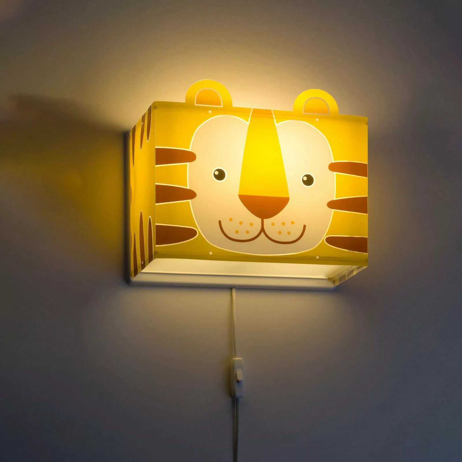 Kinder-Wandleuchte Little Tiger mit Stecker günstig online kaufen