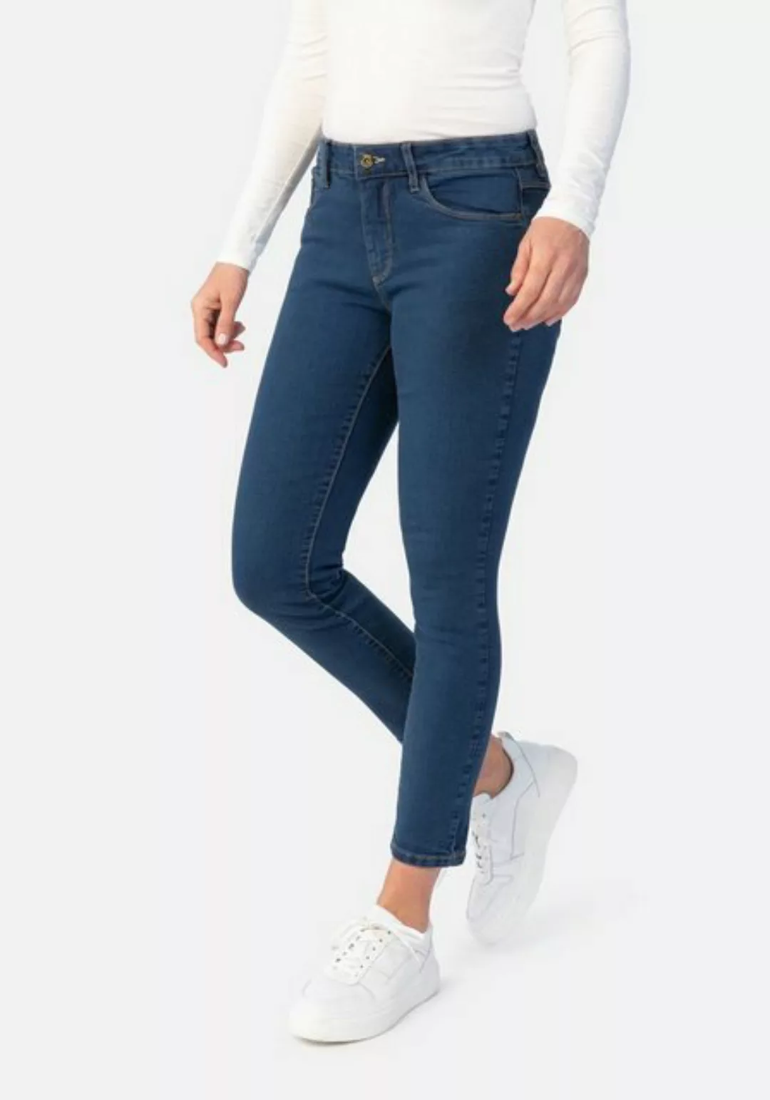 STOOKER WOMEN Slim-fit-Jeans Florenz Damen Stretch Jeans -MEDIUM BLUE- Slim günstig online kaufen