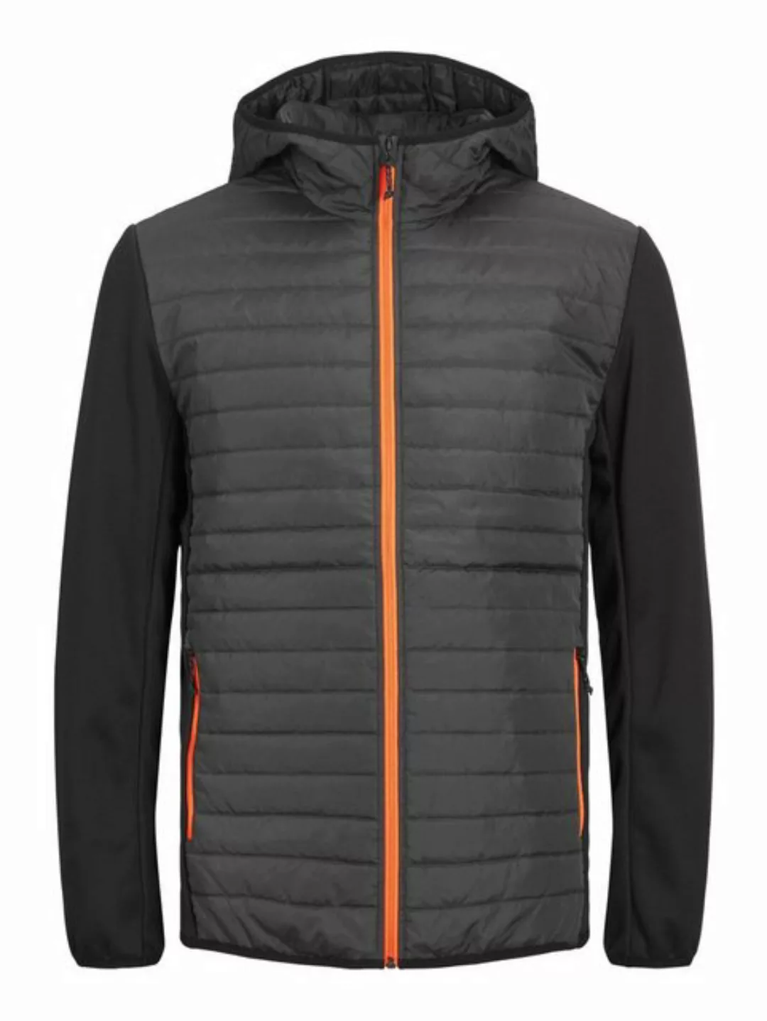 Jack & Jones Blouson Softshell Stepp Jacke mit Kapuze JJEMULTI 6245 in Schw günstig online kaufen