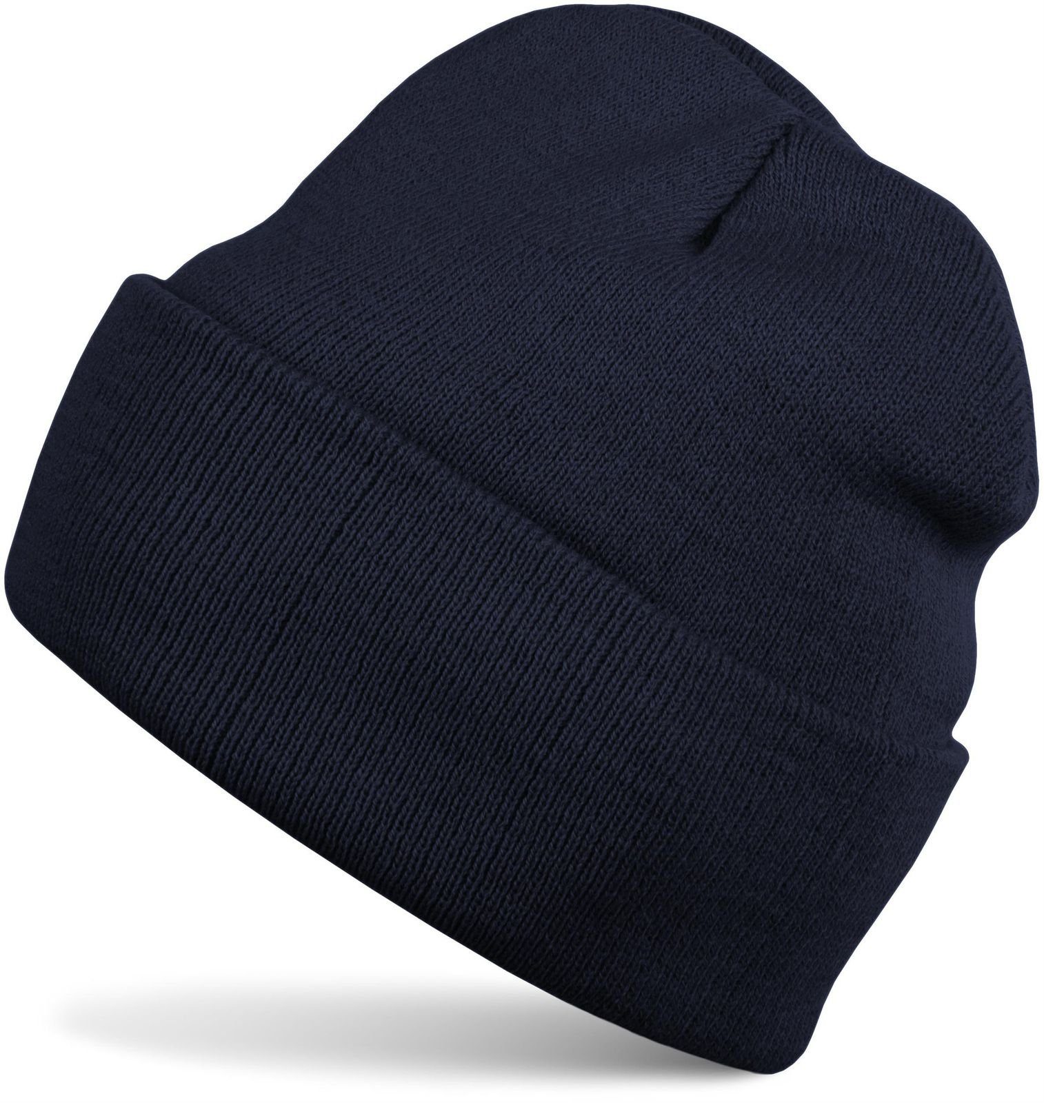 styleBREAKER Strickmütze Winter Strickmütze mit Krempe günstig online kaufen