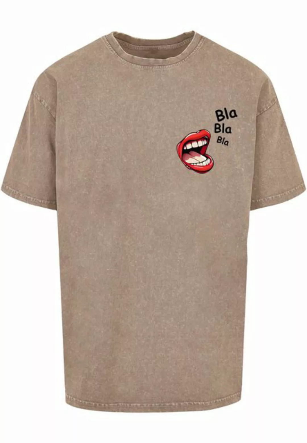 Merchcode T-Shirt Merchcode Herren Bla Bla Bla Comic Acid Washed Oversized günstig online kaufen