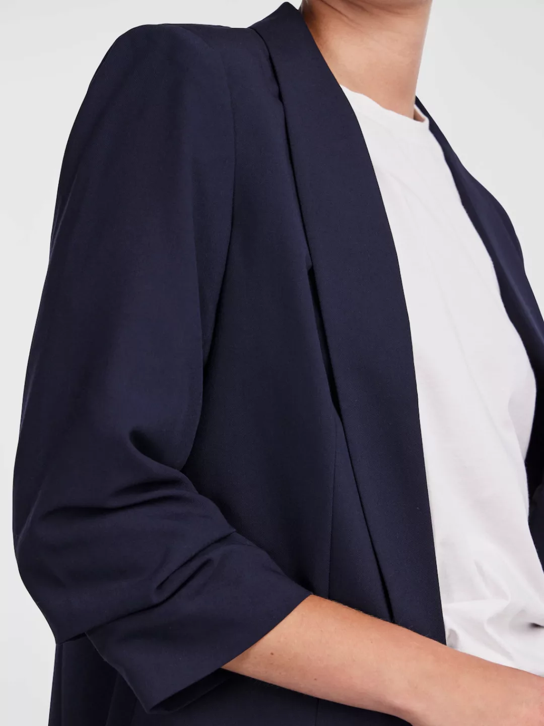 pieces Blusenblazer PCBOSELLA 3/4 BLAZER NOOS mit Faltendetail am Ärmel günstig online kaufen