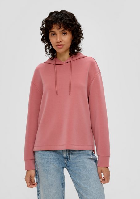 s.Oliver Sweatshirt Scuba-Sweatshirt mit Kapuze Teilungsnaht günstig online kaufen